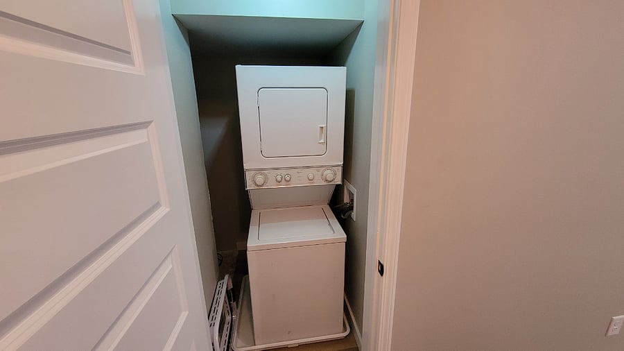 In unit private laundry