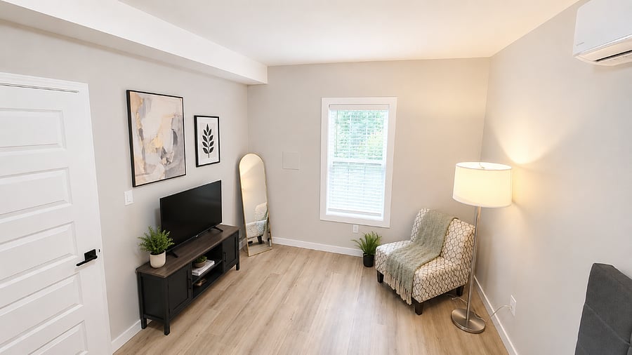 Sitting area in bedroom
