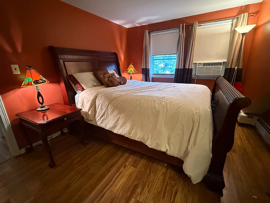 Primary bedroom - queen bed.