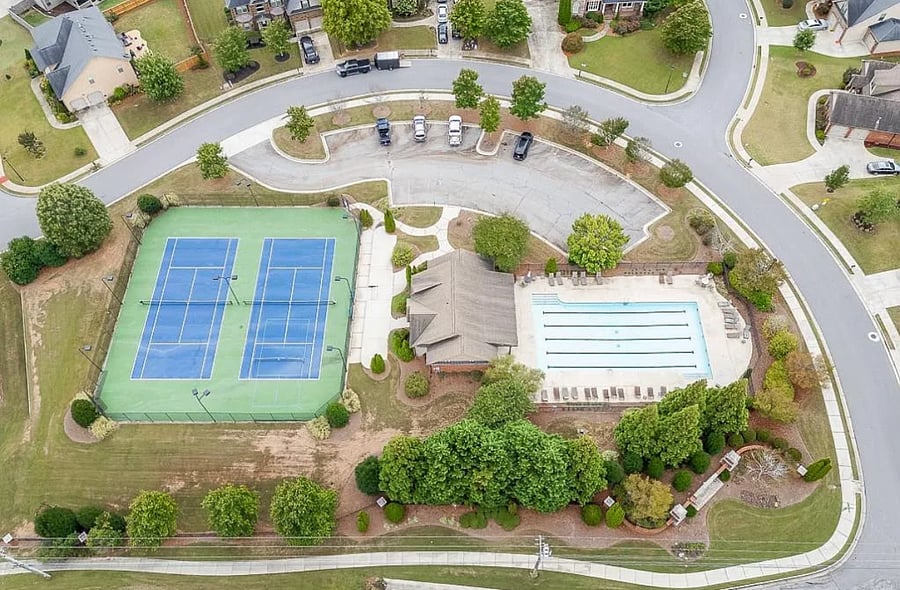 Community pool/tennis courts.