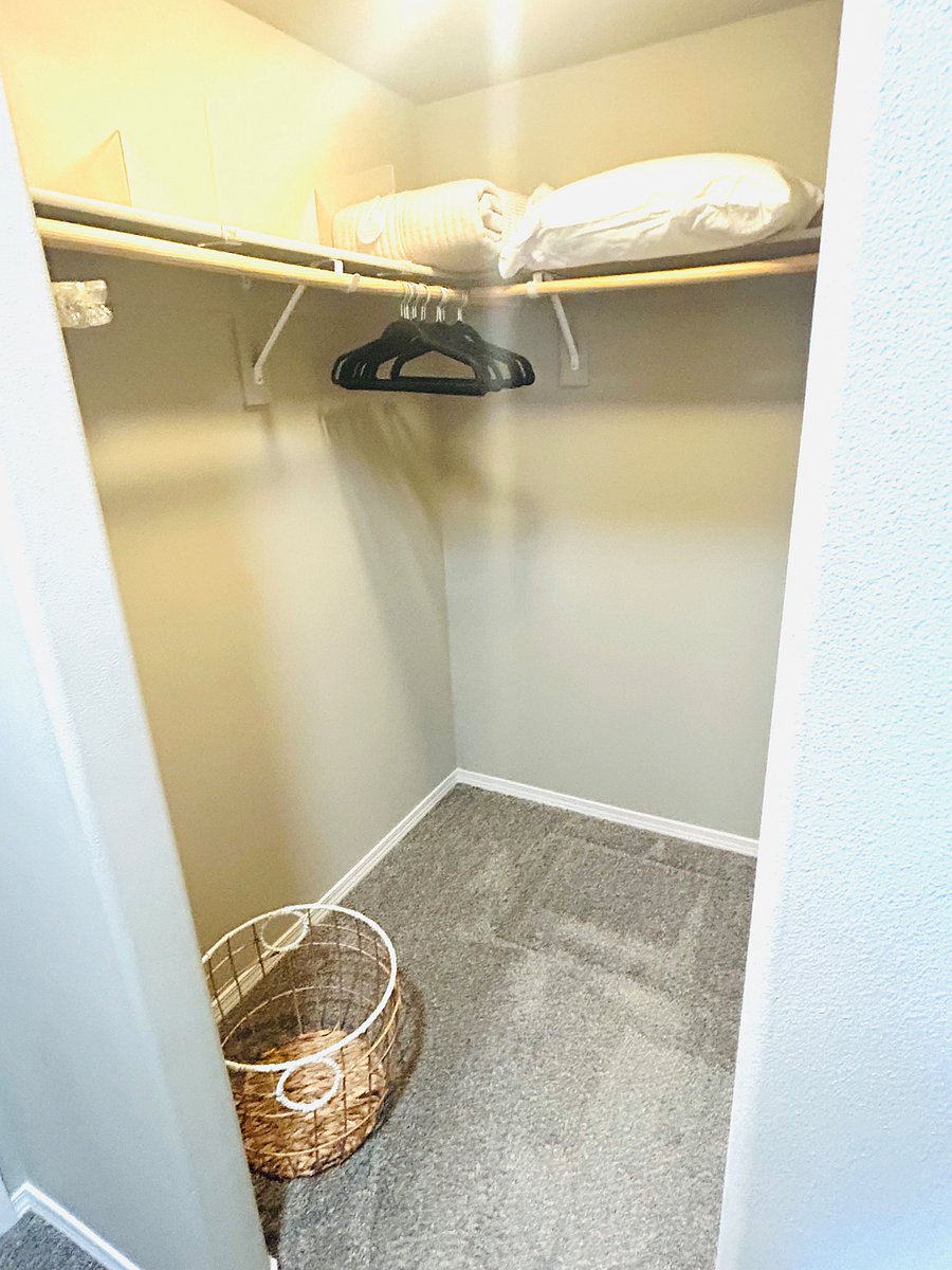 His and her walk in closet with en suite.