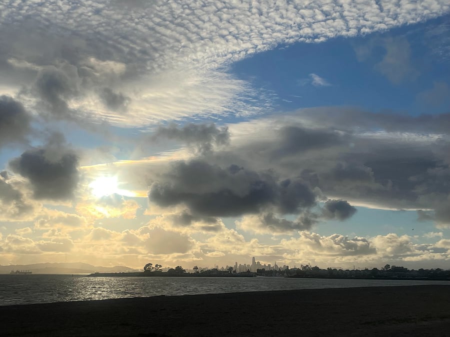 Alameda Crown Beach is an easy walk, bike ride or short drive away.