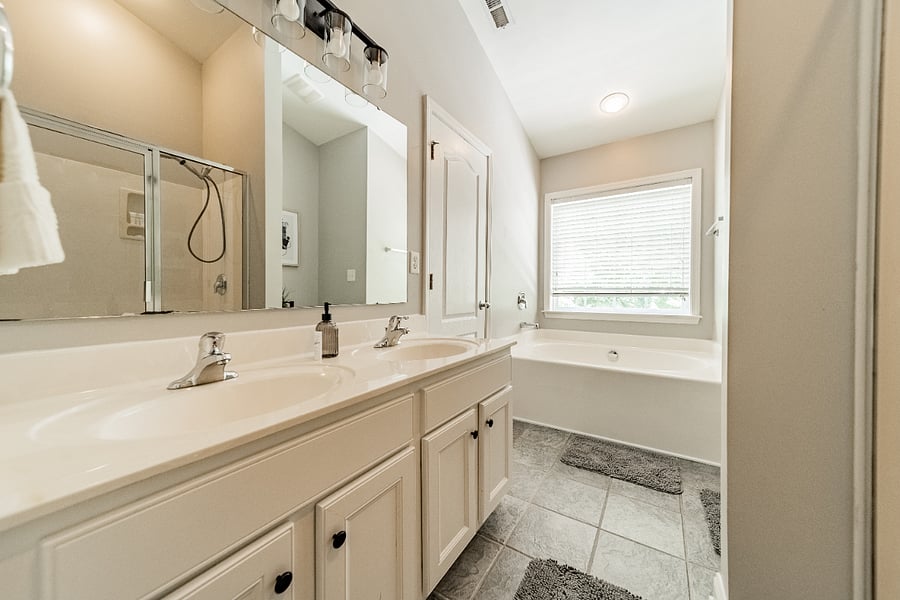 master bathroom, full size tub