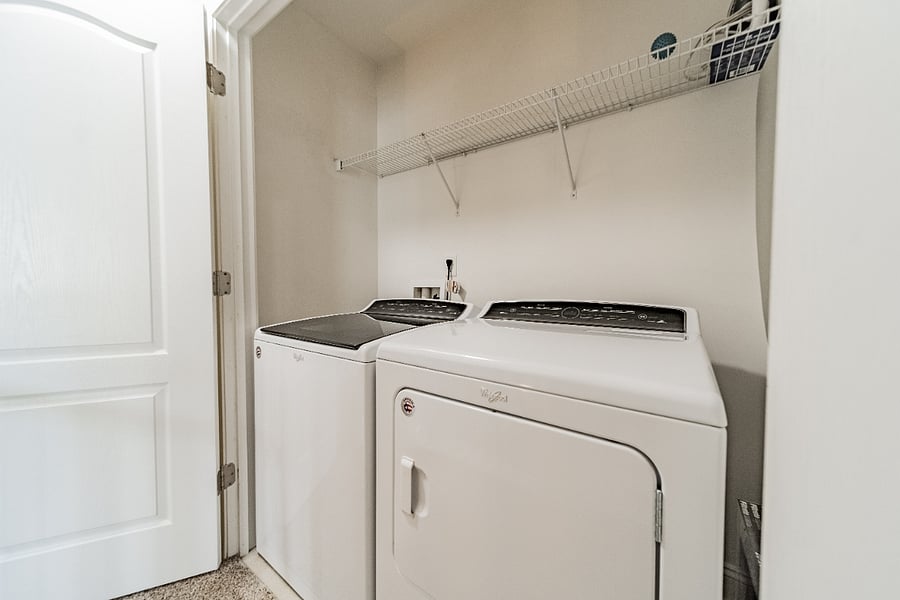 washer and dryer in unit