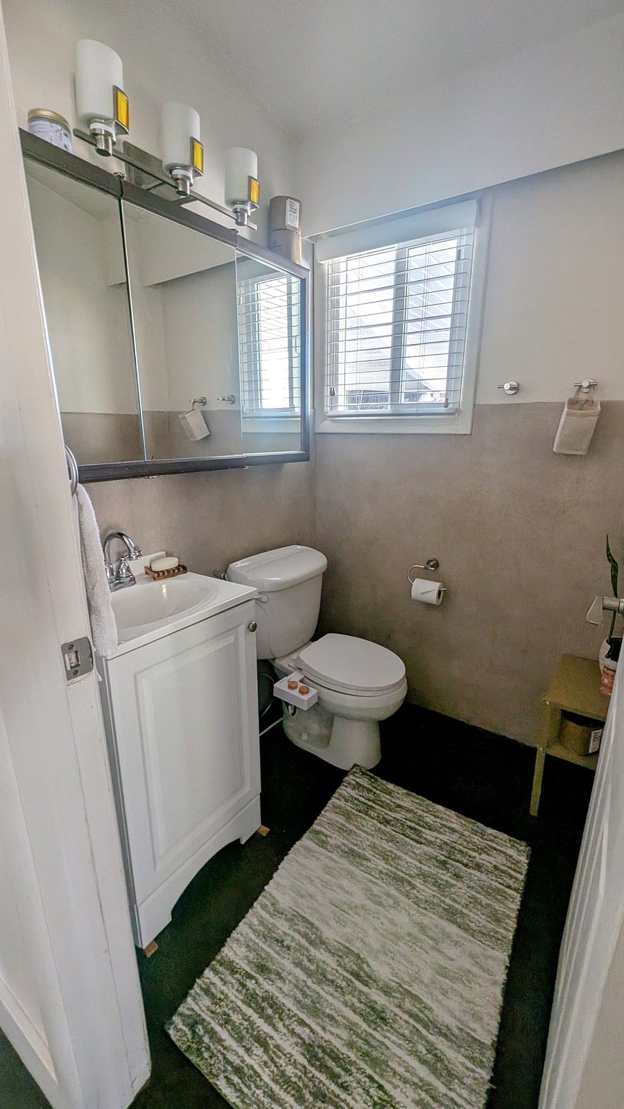 Bathroom with toilet and sink
