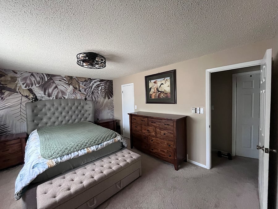 Master bedroom with Queen bed