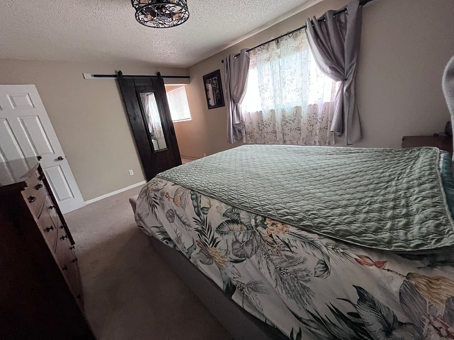 Master bedroom with Queen bed