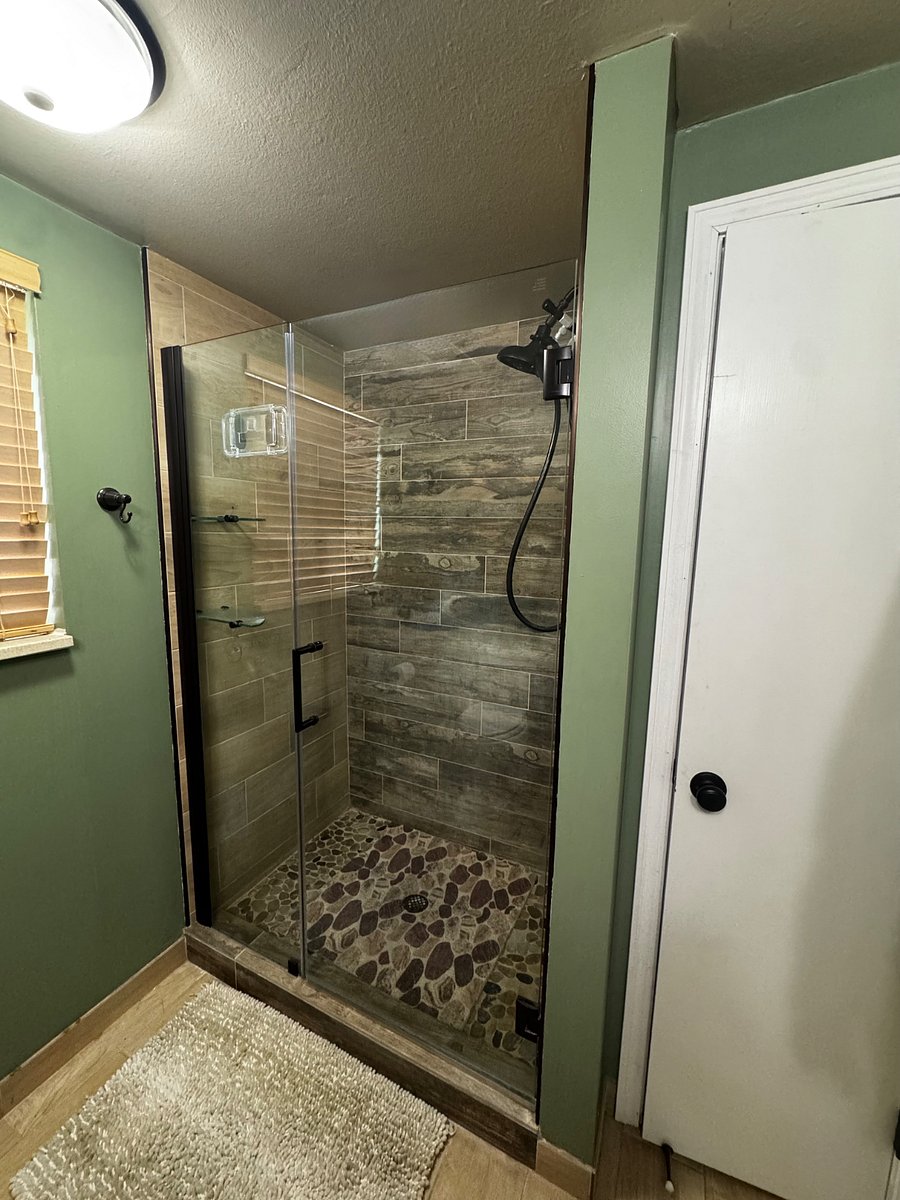 Downstairs bathroom, off of TV room