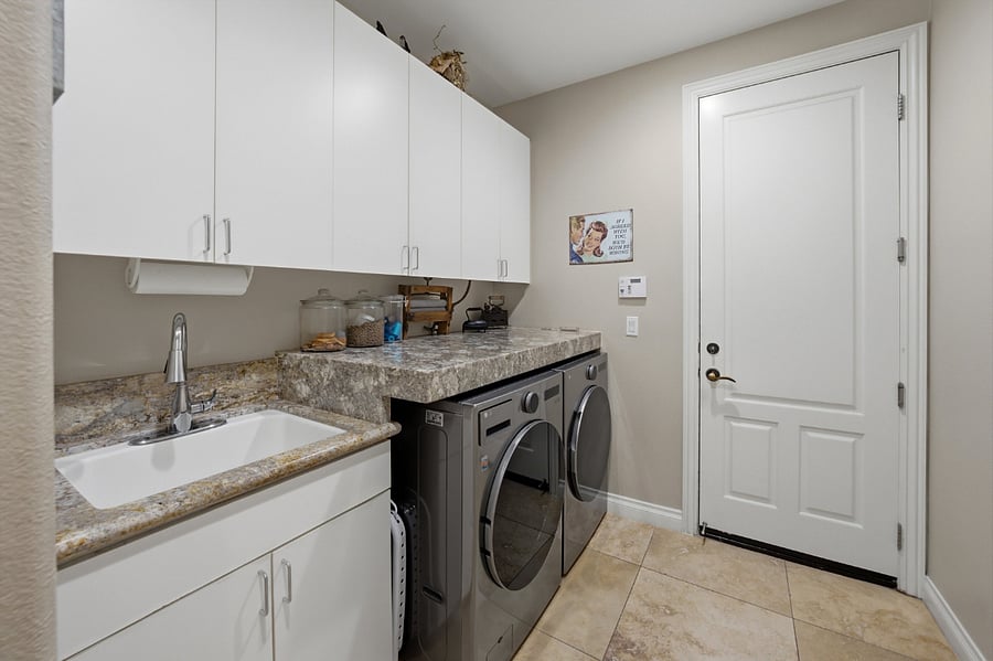 Laundry Room with storage.