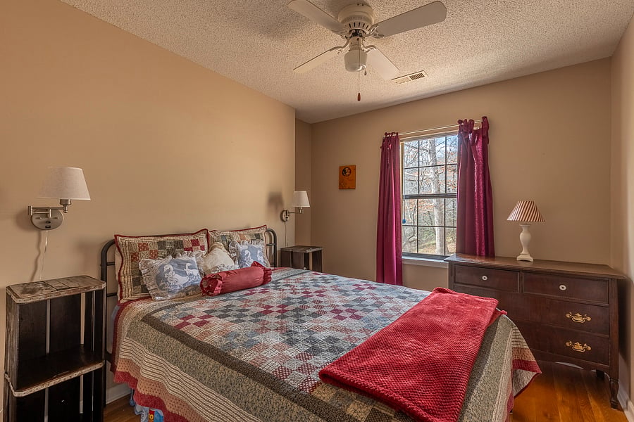 The 3rd BR has a queen bed, dresser, Samsung TV with Chrome Cast and a closet. 
