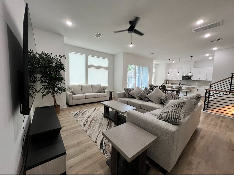 Living Room with Smart TV