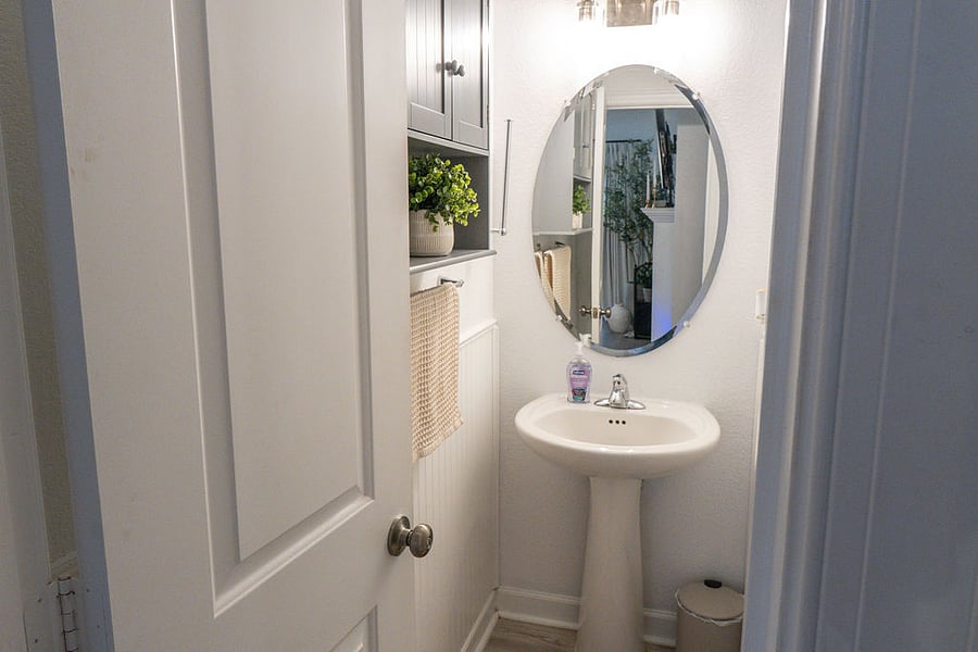 1st floor half bath