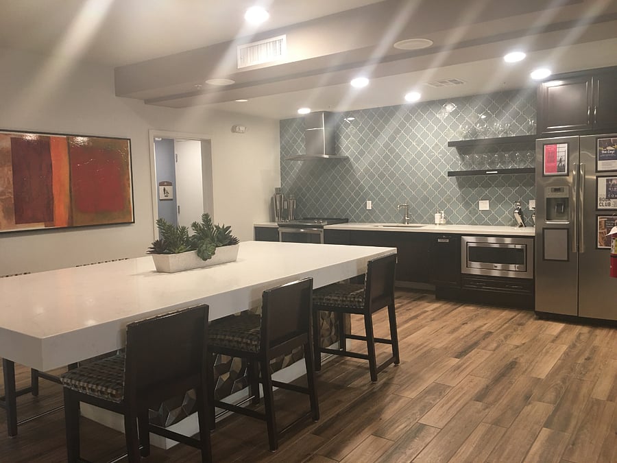 the club house  kitchen area