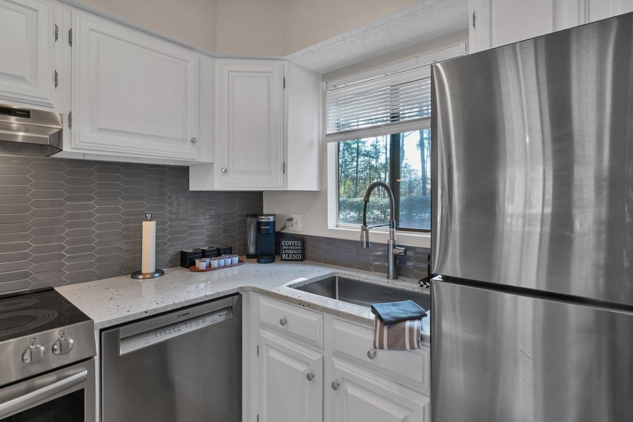 Kitchen with new appliances