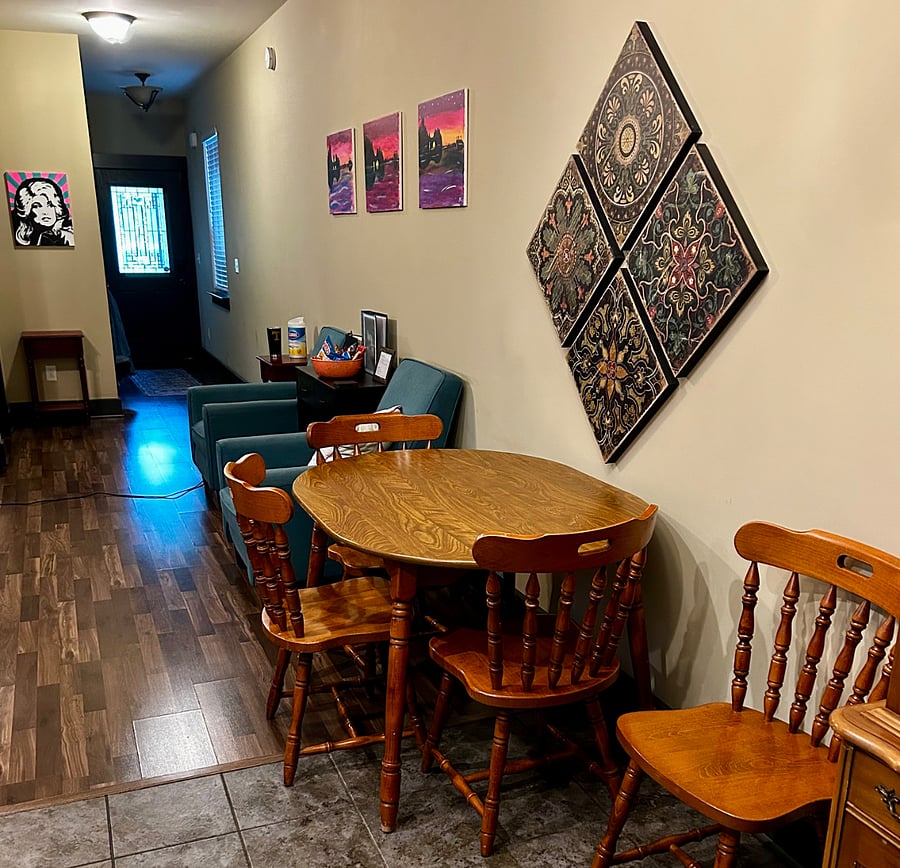 Kitchen table seats 4