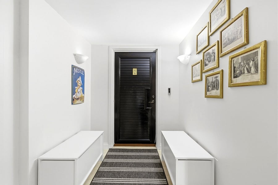 Front door of apartment.