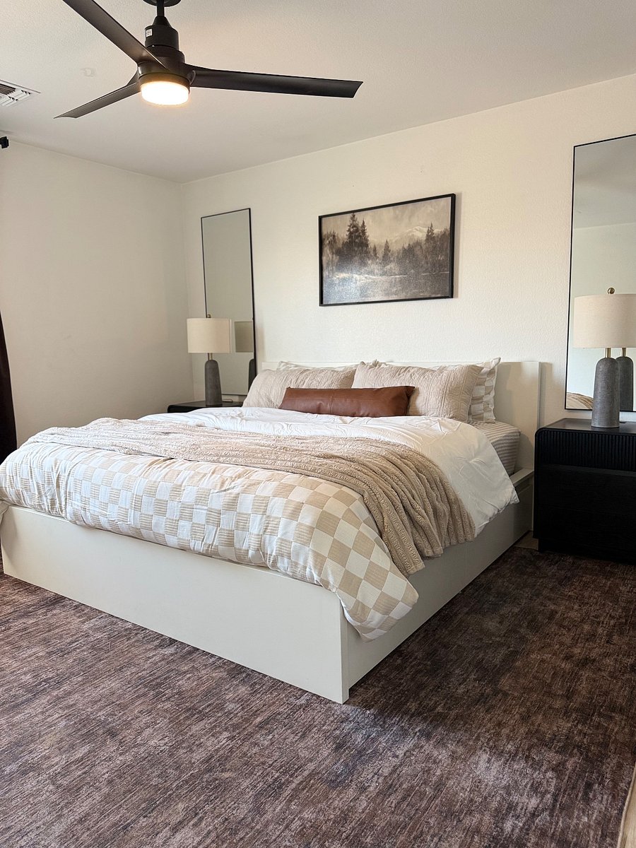 master bedroom with king bed