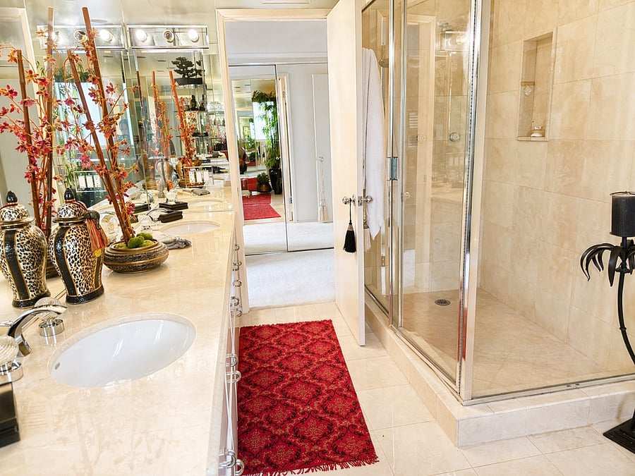 Master bathroom with shower