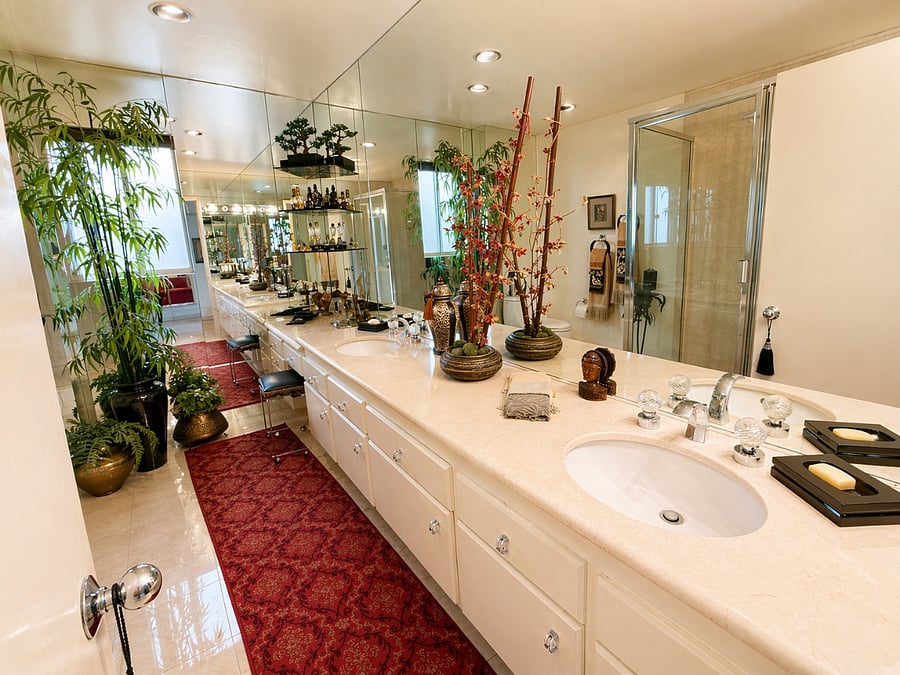 Master Bathroom: double sink
