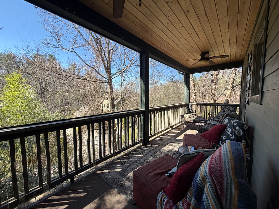 Shared porch off living room
