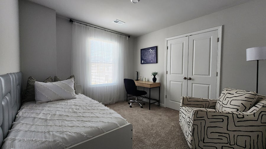 2 Bedroom with Twin bed with a trundle and a desk