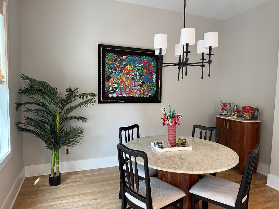 Downstairs dining area