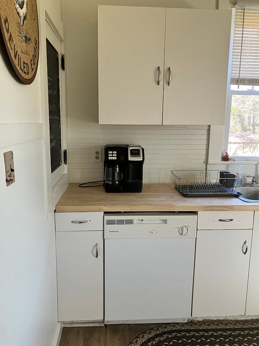Coffee maker is a twofer -- it makes drip coffee or Kuerig-style pods.