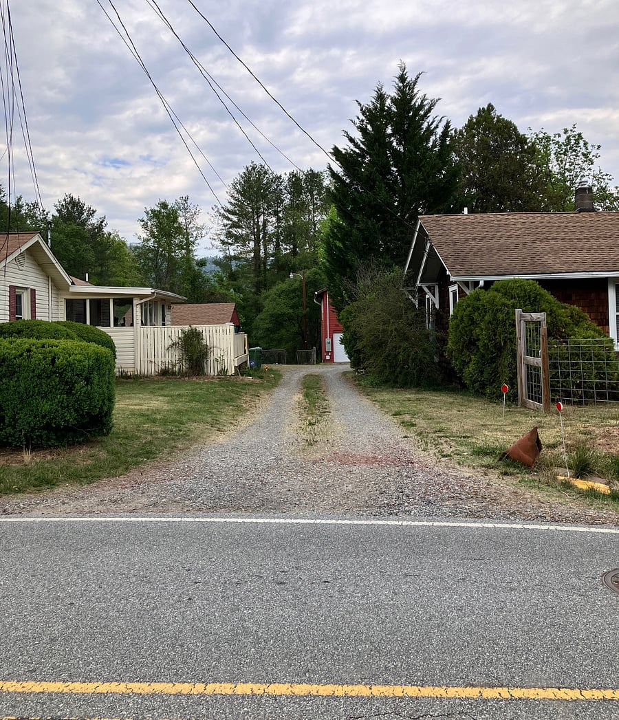 The driveway is shared with our neighbor. He's a good guy.