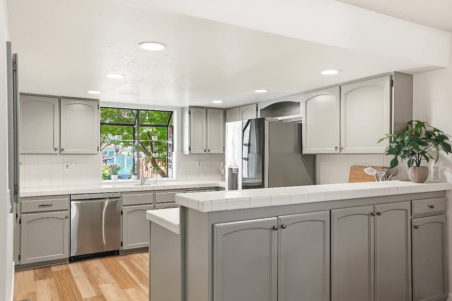 Great open kitchen with lots of storage