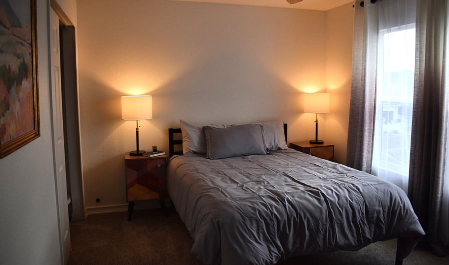 Front Bedroom with queen bed