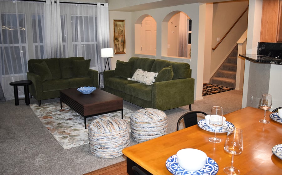 Open concept living
