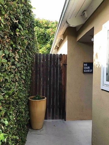 Gate to backyard