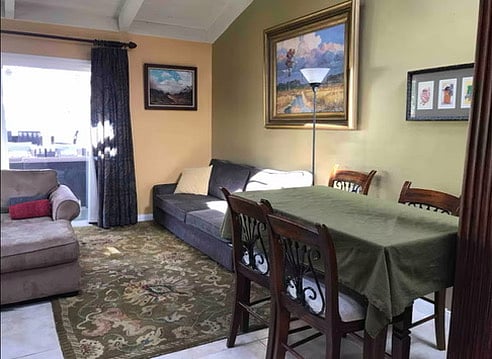 Living room - dining table