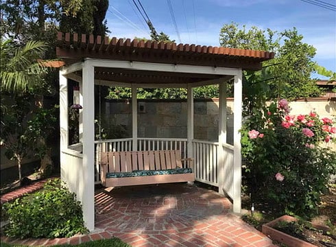 Backyard - Gazebo with swing