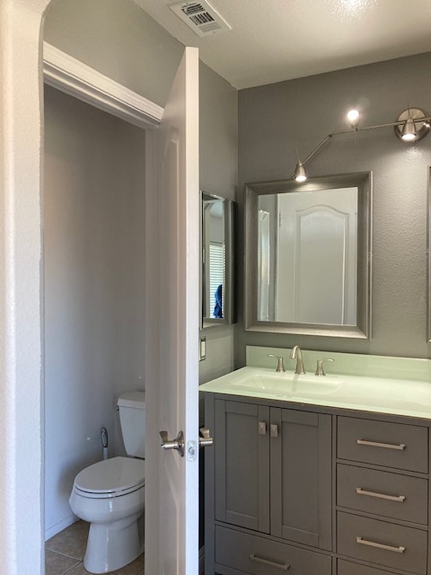 Private toilet area (with light & fan).