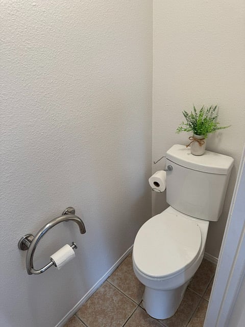 Master bath (Water Closet) with 20-inch tall toilet