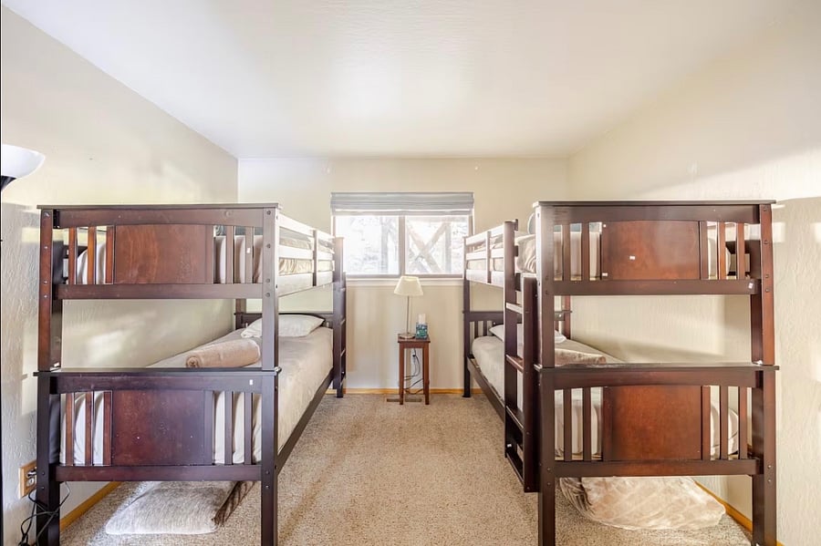 Bedroom 2, bunk beds upstairs