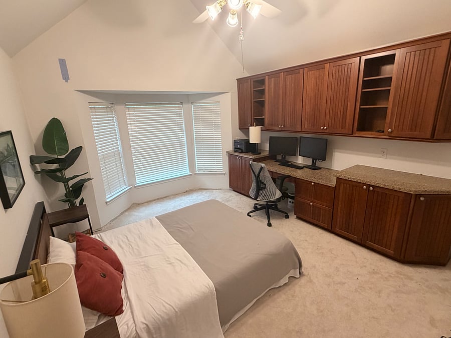Bedroom 3 queen with designated work space