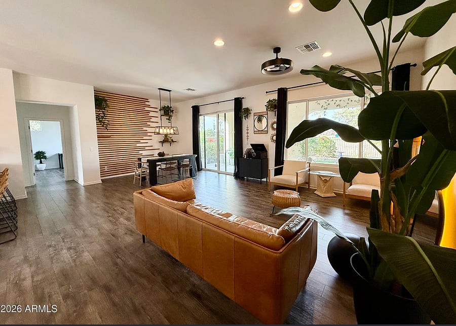 Spacious layout with comfortable seating and modern finishes throughout