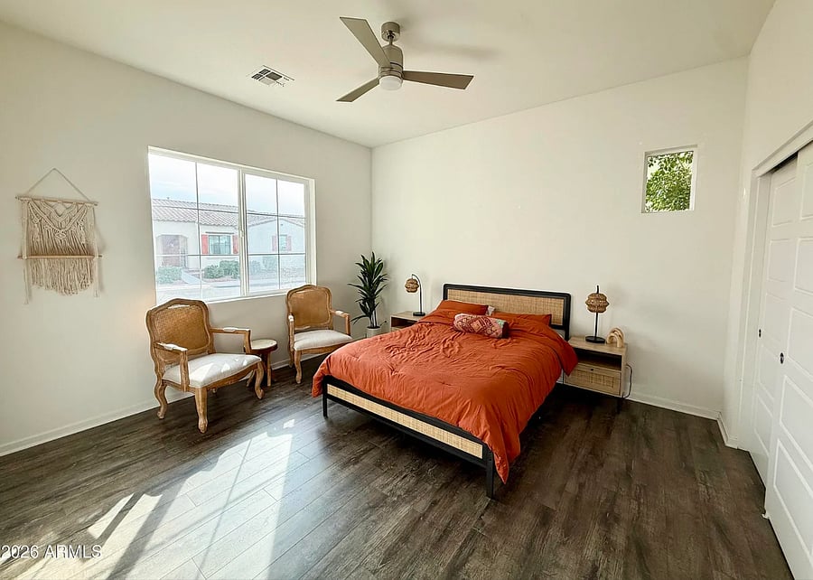 Cozy and quiet 2nd bedroom designed for restful nights