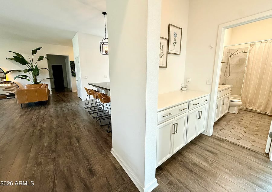 Open interior layout with easy flow throughout the home