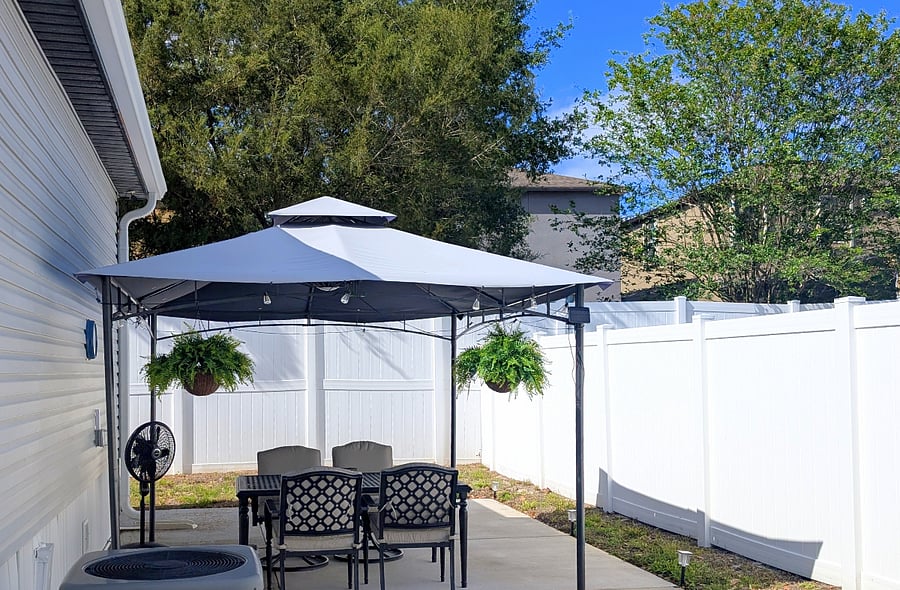 covered area on the patio