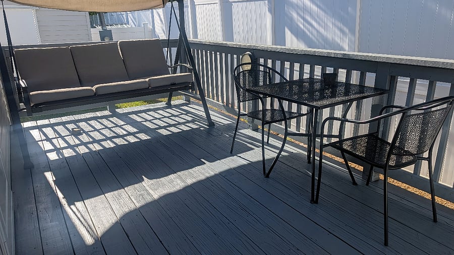 deck off the primary bedroom
