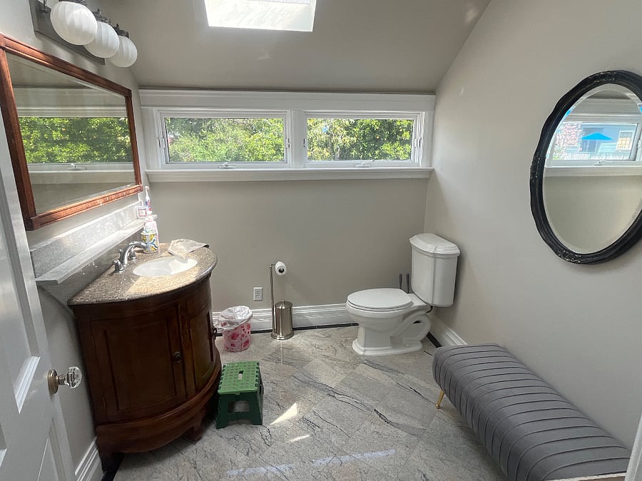Shared Half Bath off of kitchen area