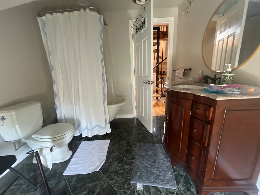 Shared bathroom
