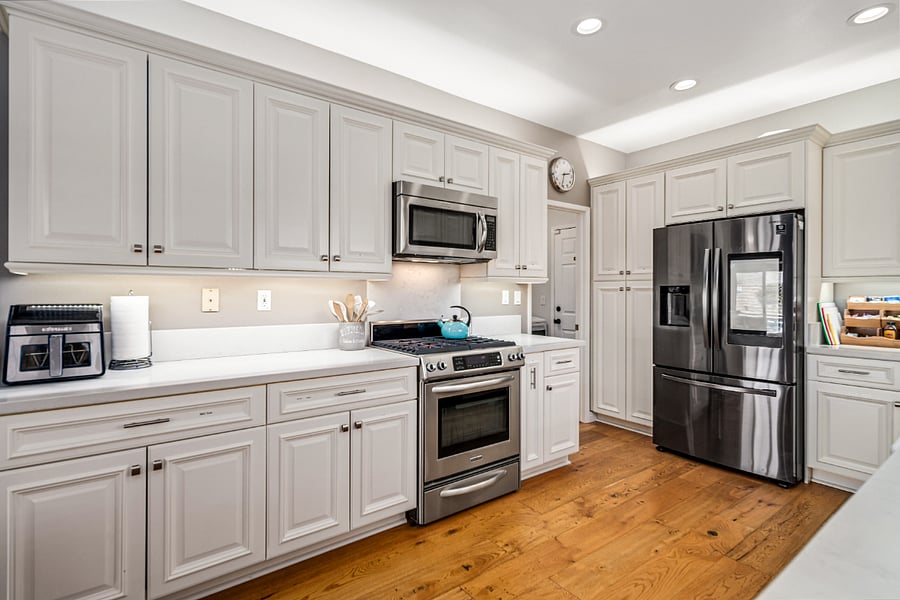 Fully furnished kitchen with smart samsung fridge