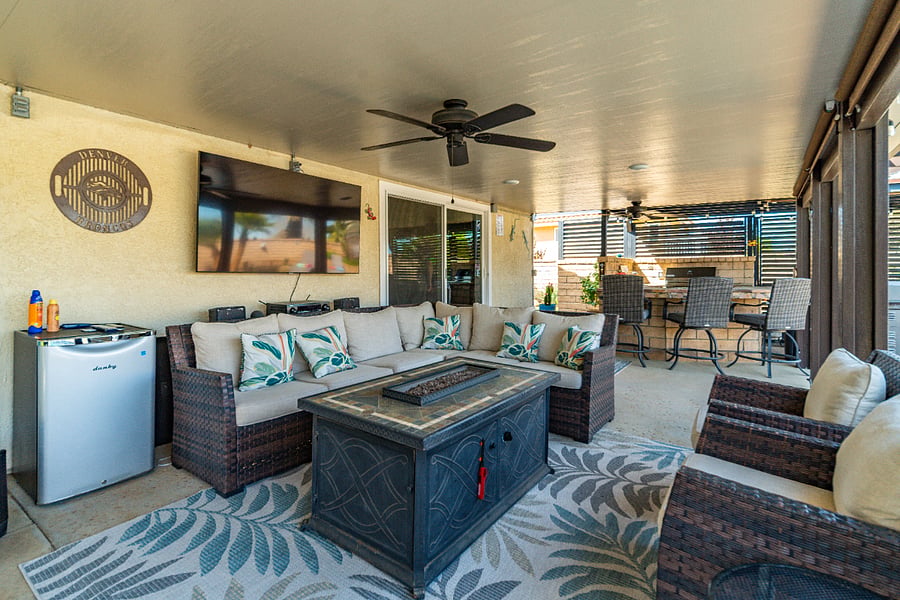 Outdoor living area.