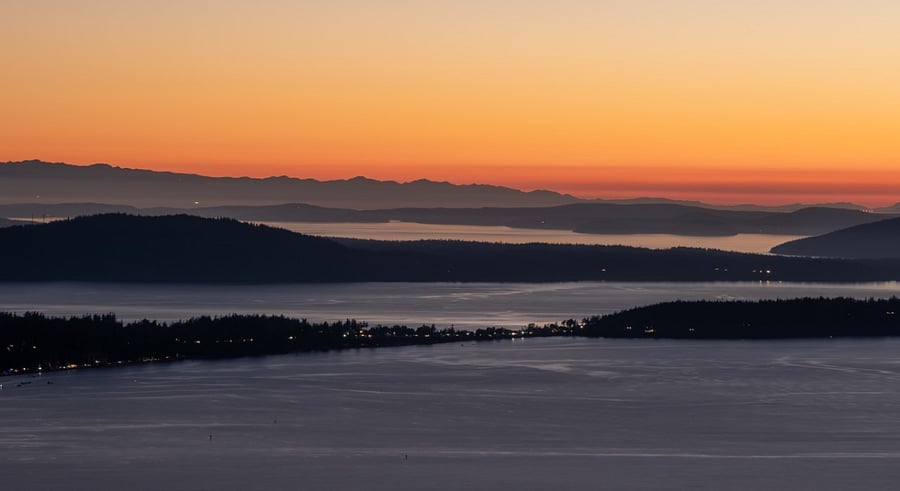 View of Samish Island from Oyster Dome