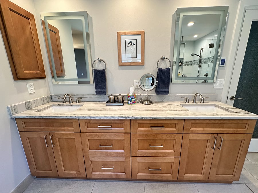 Primary bathroom (upstairs)