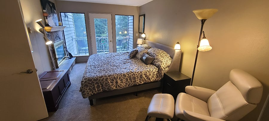 Primary Bedroom with King Bed.